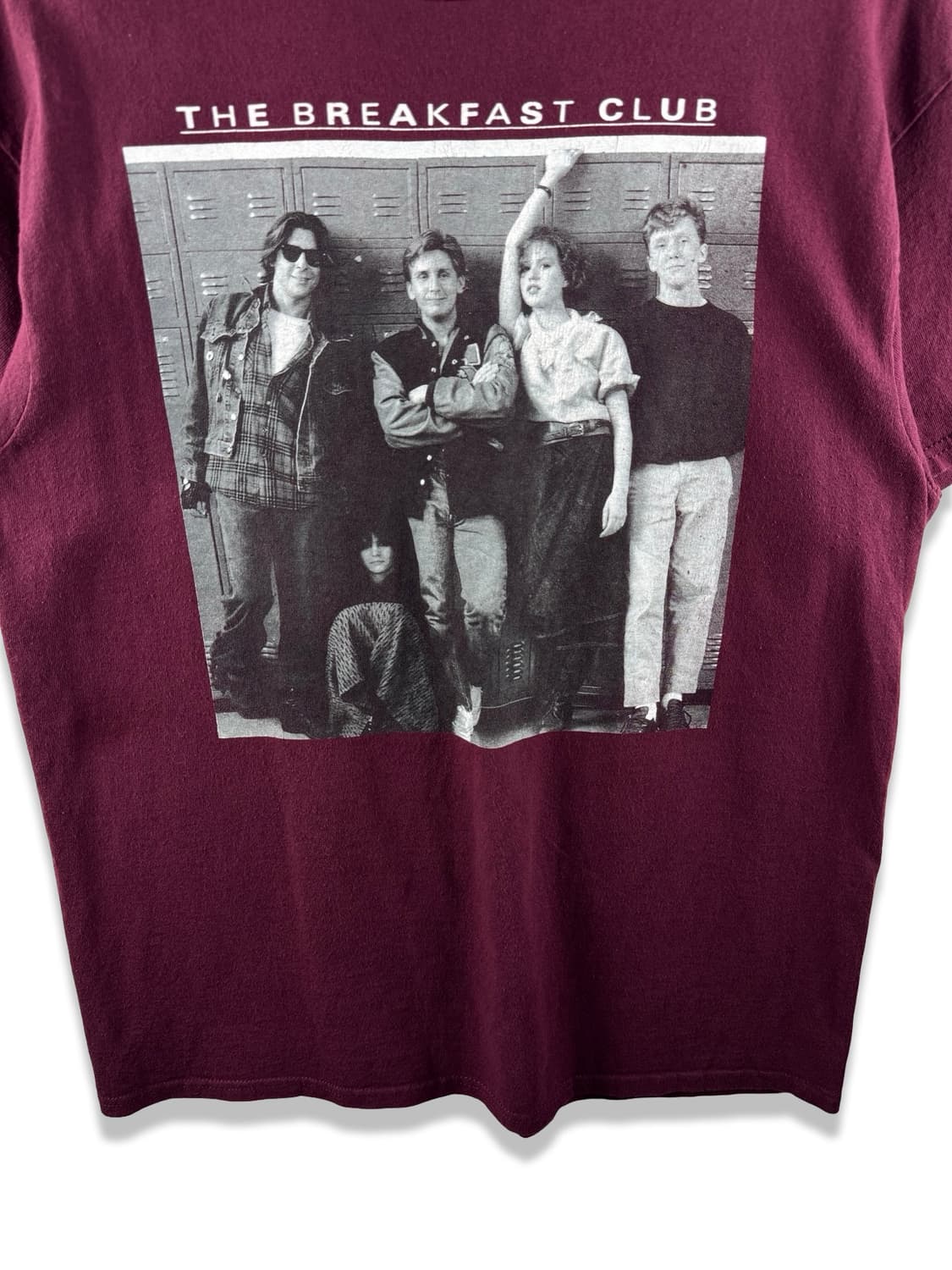 THE BREAKFAST CLUB 조찬클럽 버건디와인 티셔츠3832 상품이미지4