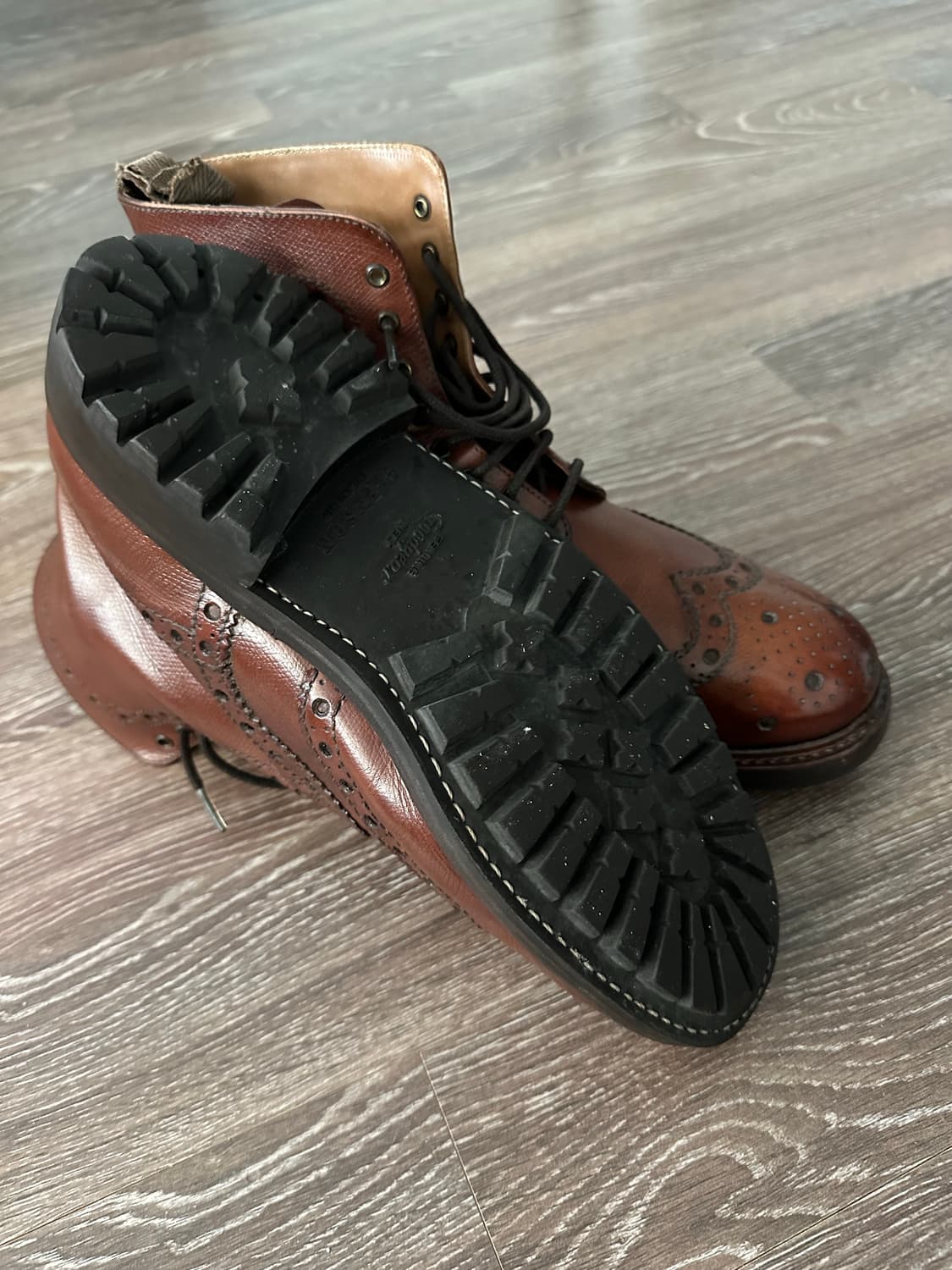 Grenson Fred 코맨더 솔 uk8 / 42 브라운 부츠 상품이미지6