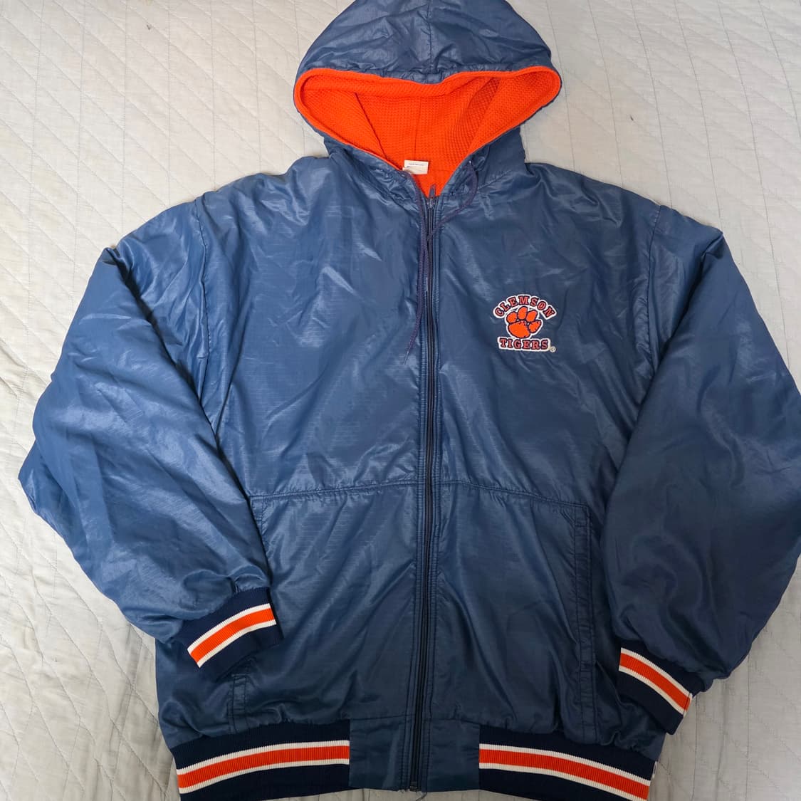 [XL] 80s 빈티지 러셀 애슬레틱 더블페이스 써멀 후드 자켓 상품이미지1