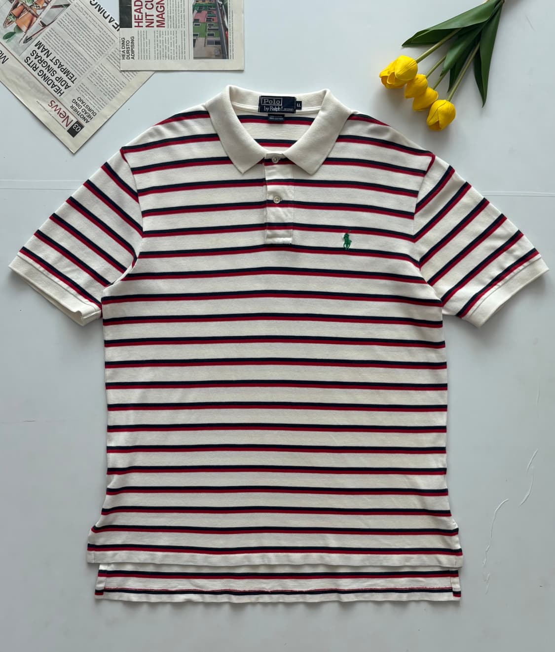 Polo 폴로랄프로렌 스트라이프 반팔 카라티 상품이미지2