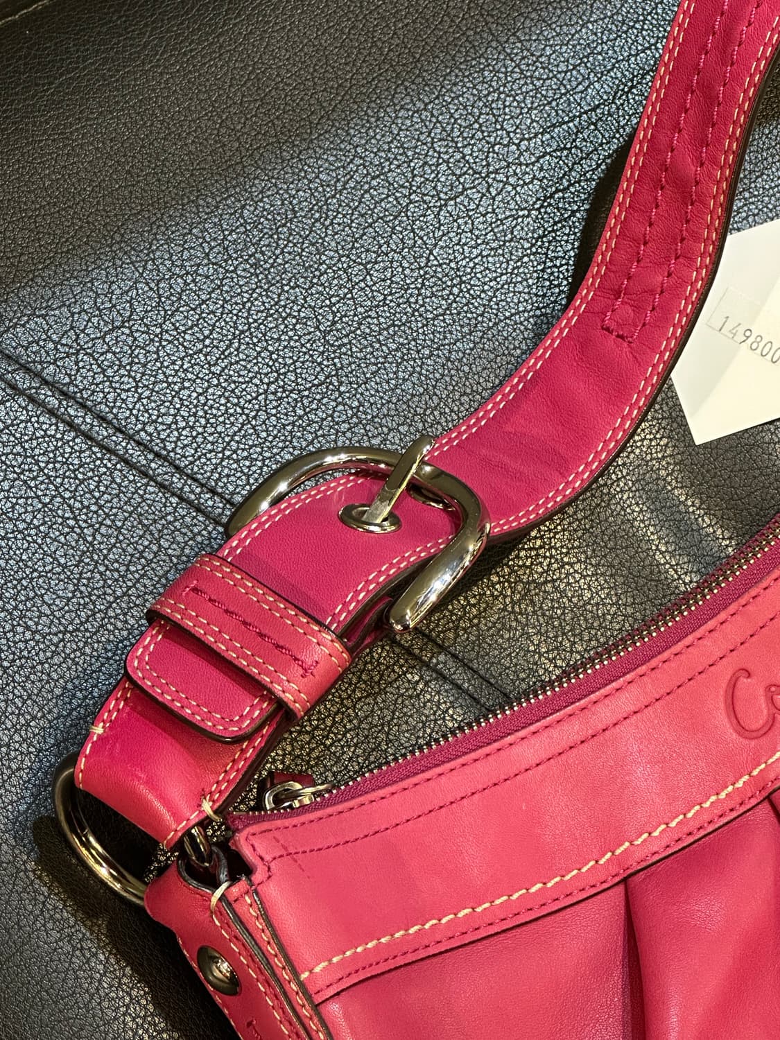COACH 코치 핑크 셔링숄더백 상품이미지3
