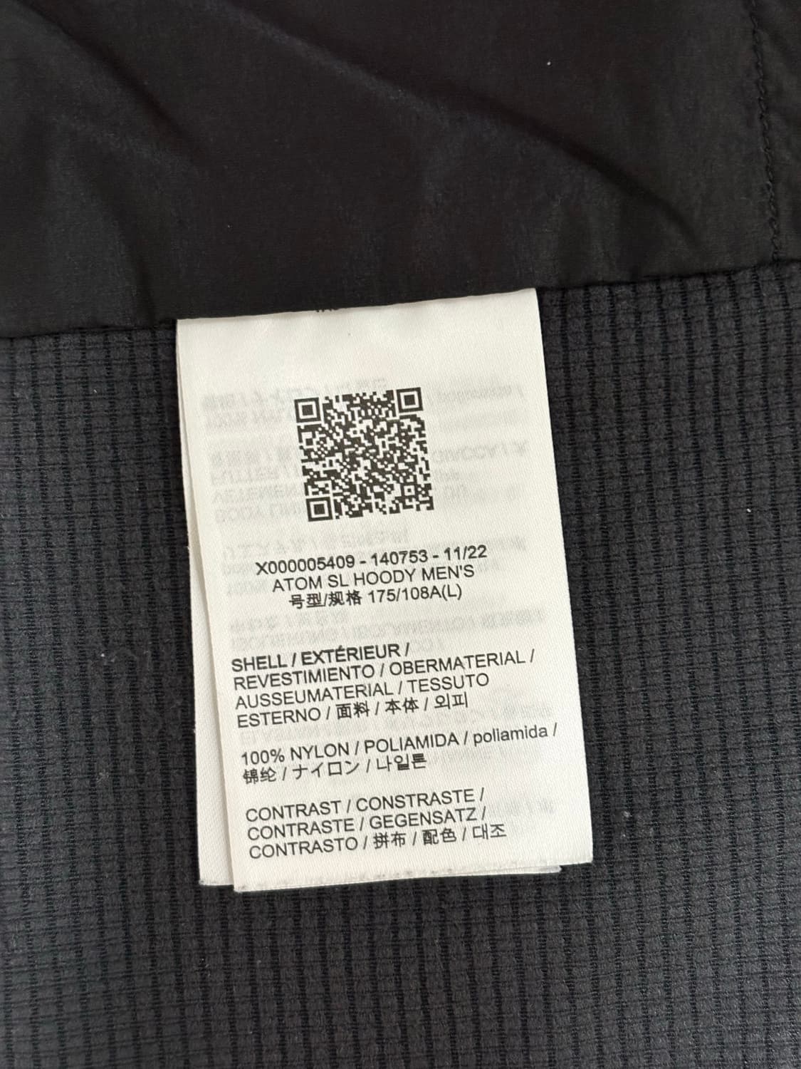 아크테릭스 아톰 SL 후디 블랙 L 상품이미지7