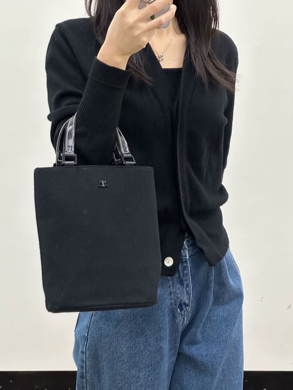 courreges / 꾸레쥬 블랙 토트백 상품이미지2