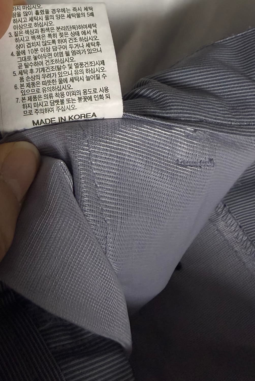 버버리 브릿 그레이 스트라이프 팬츠 30 상품이미지6