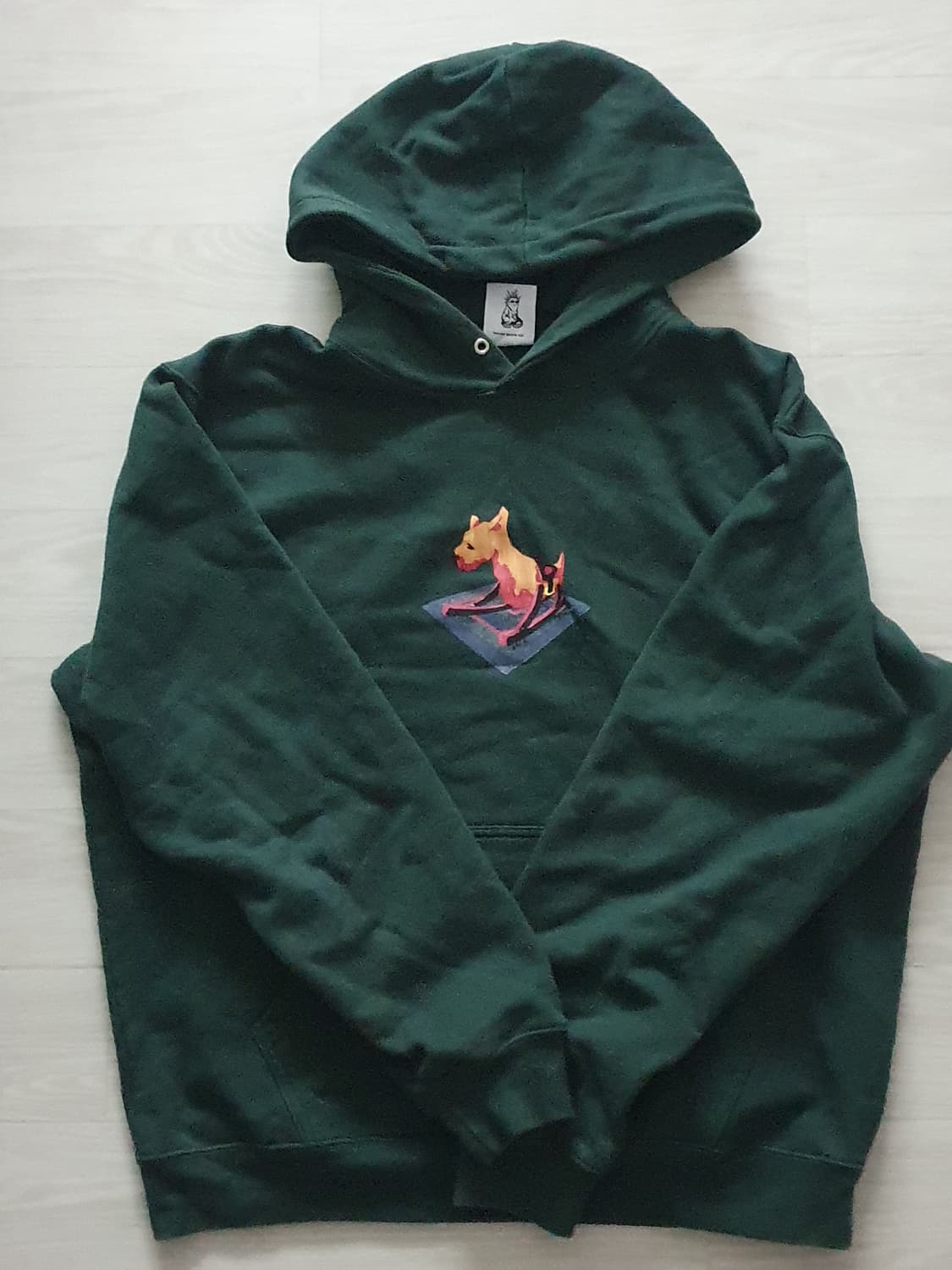 Polar skate dave hoddie dog dark green 상품이미지2