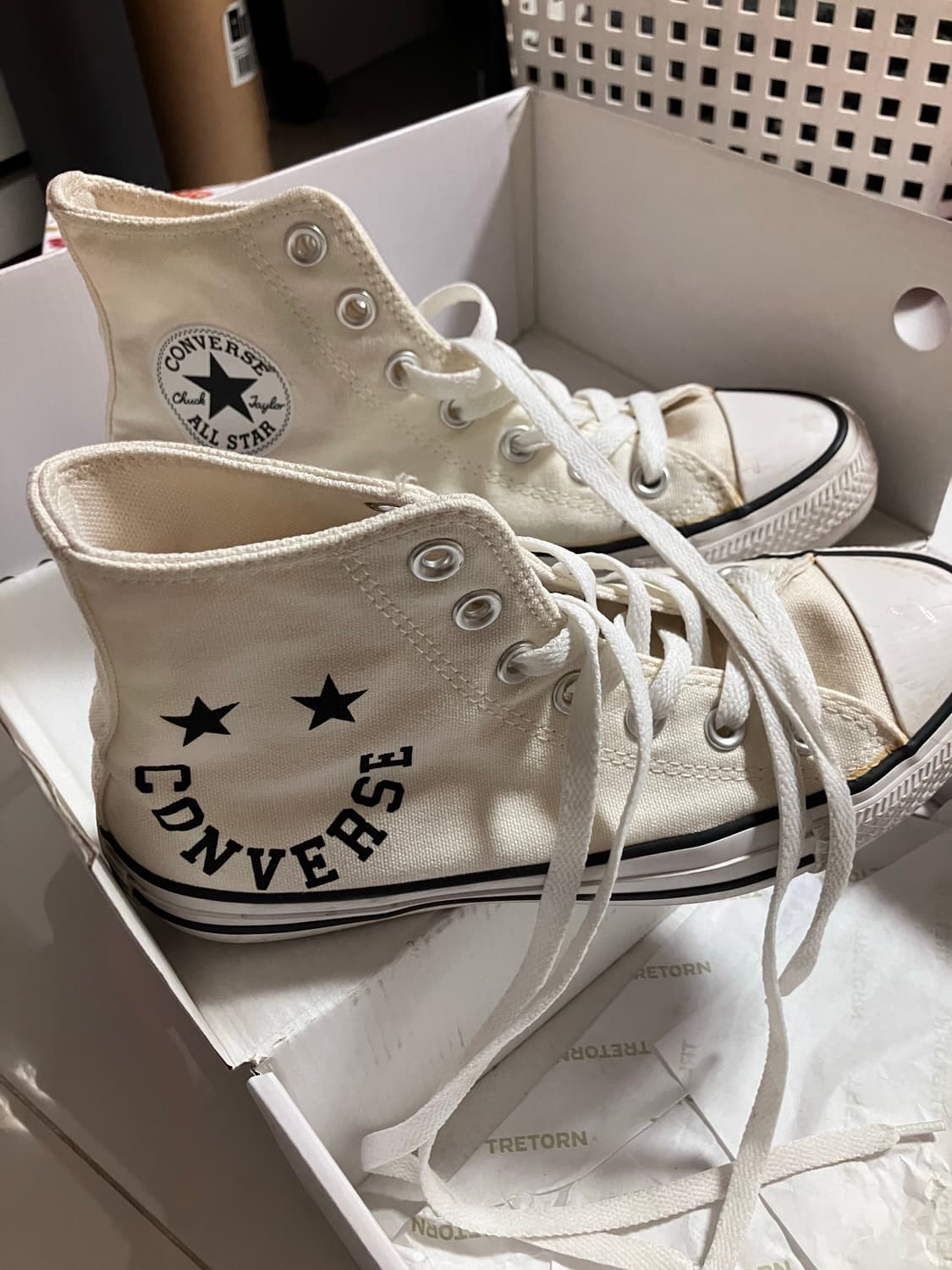 컨버스 척테일러 올스타 하이탑 스마일리 에그렛 상품이미지1