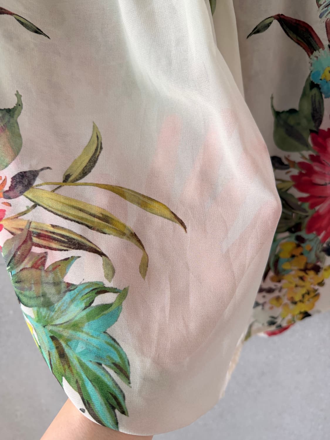 캐서리로즈 플라워 패턴 블라우스 치마 세트 일본제 상품이미지2