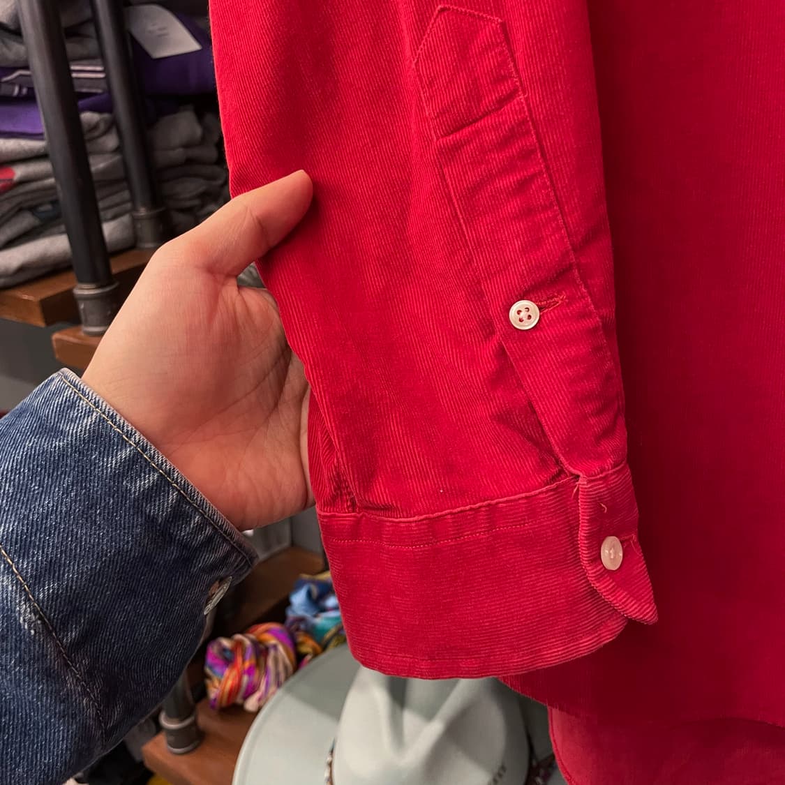 90s 폴로 랄프로렌 블레이크 핏 코듀로이 셔츠 N412 상품이미지6