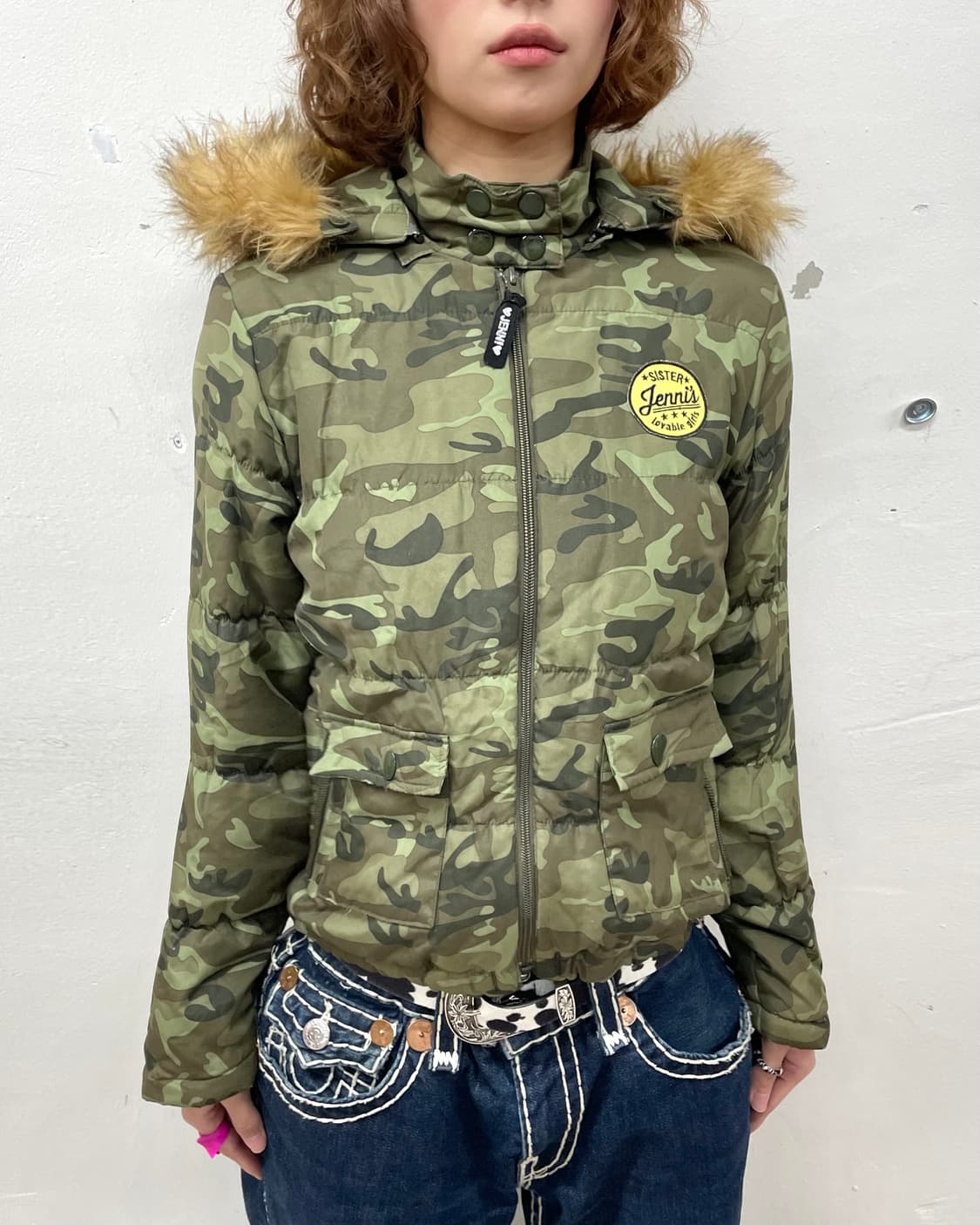 Jenny camo pocket padded jacket  상품이미지4