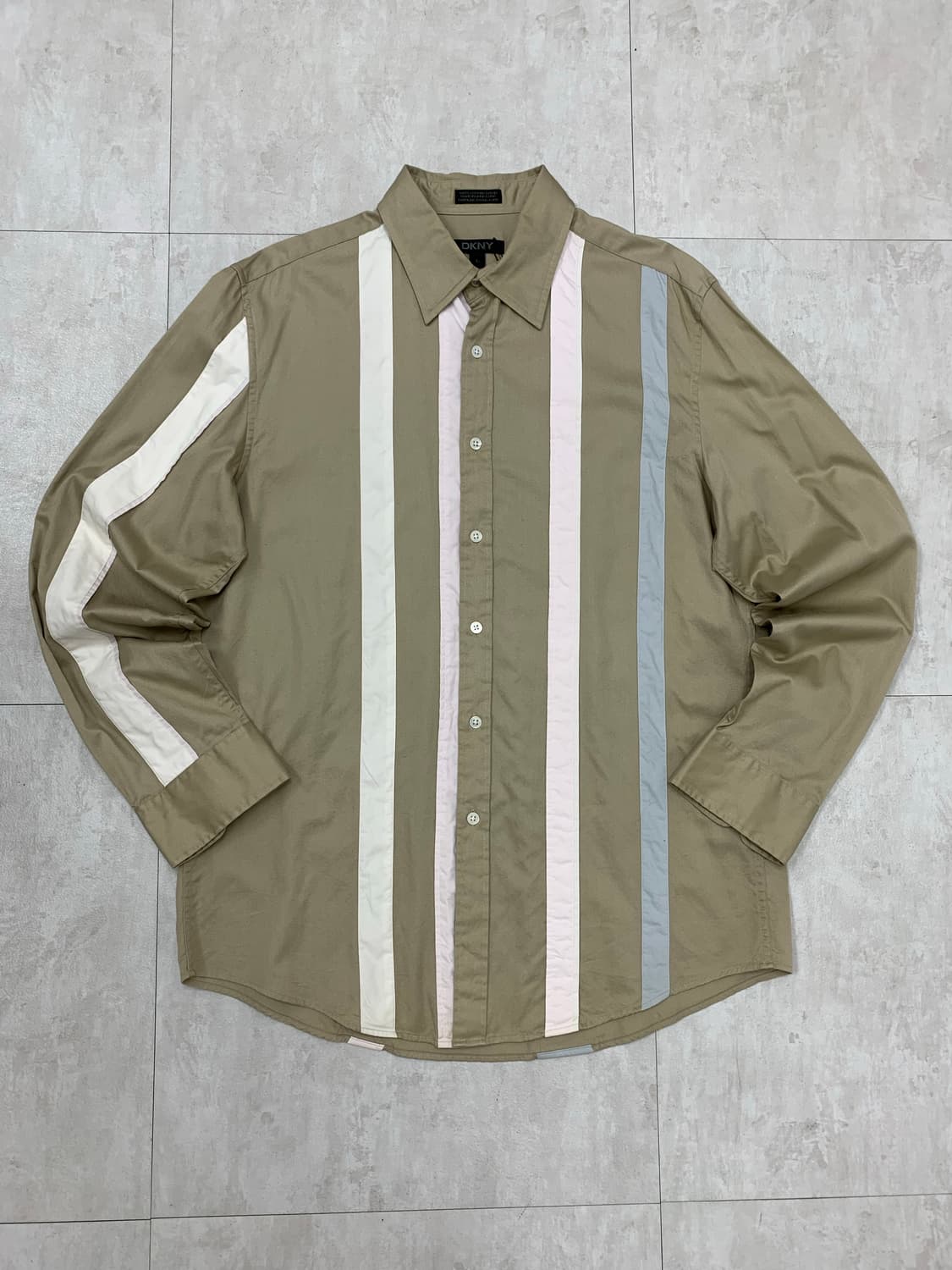 Dkny 스트라이프 패치 디테일 셔츠 #669 상품이미지1