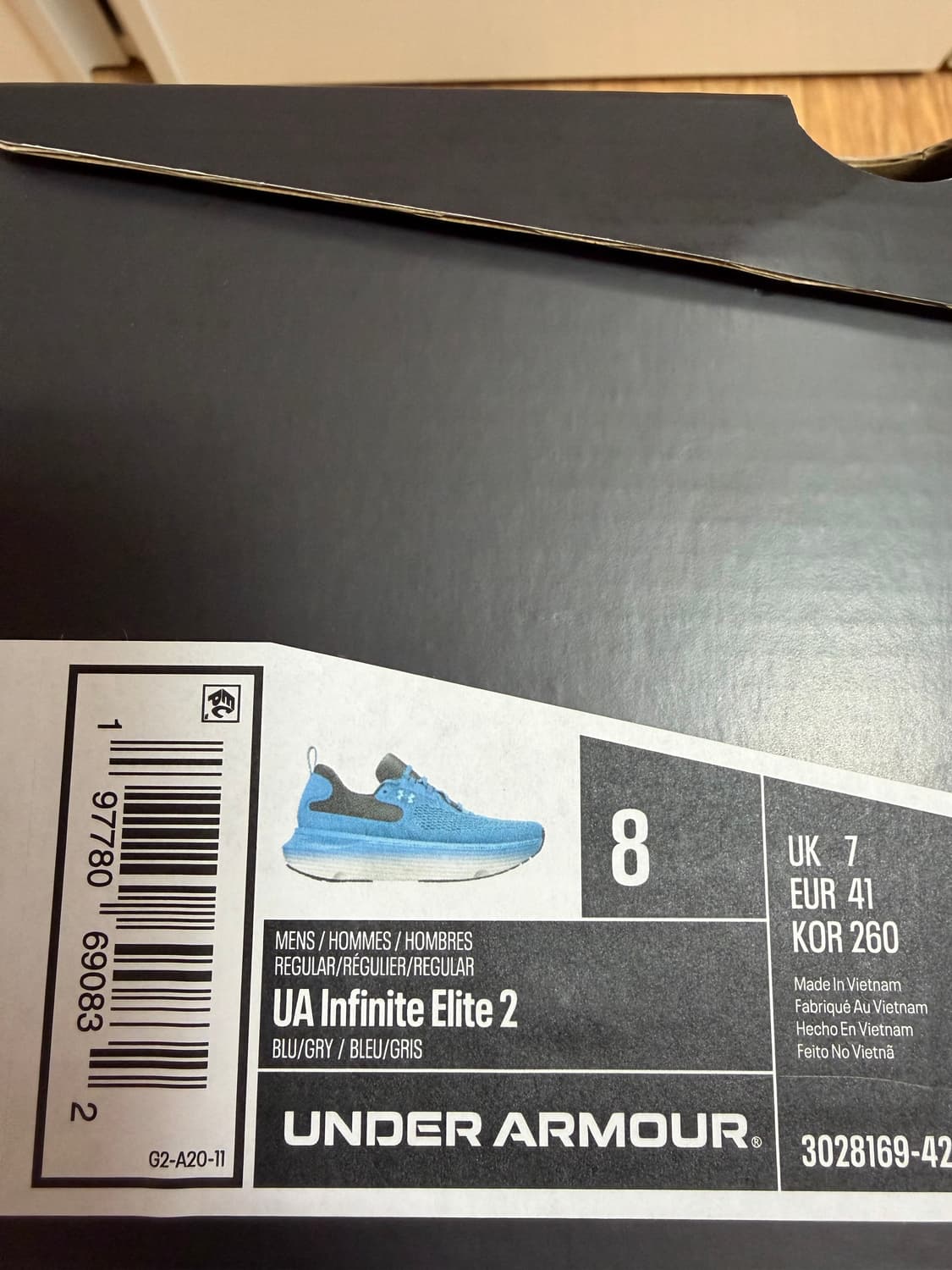 언더아머 인피니트 엘리트2 260사이즈 러닝화 상품이미지7