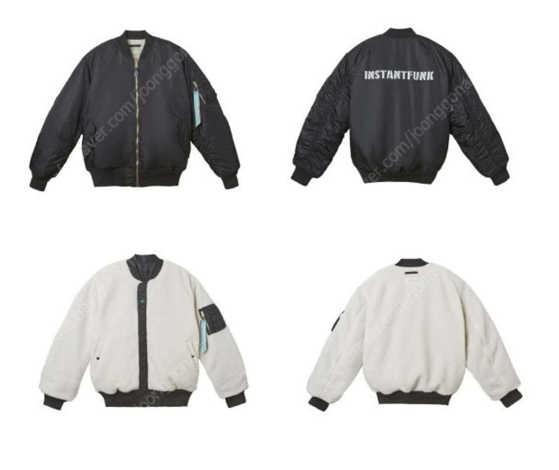 인스턴트펑크 x 알파인더스트리 MA-1 블랙 XL 상품이미지3