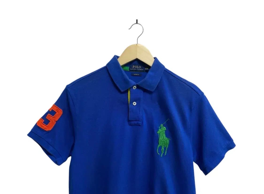 폴로 빅포니 PK 블루 반팔티 M 상품이미지2