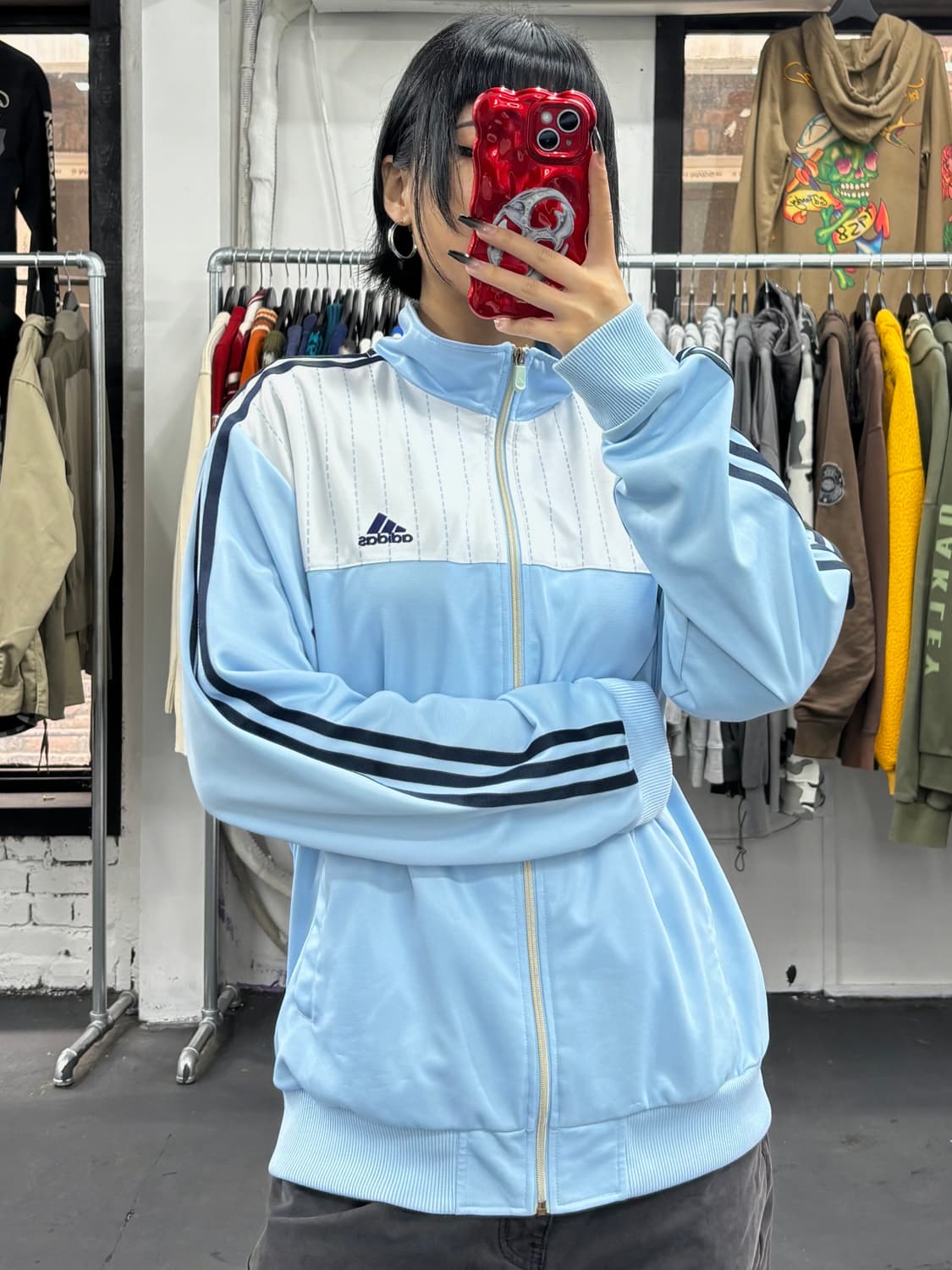 아디다스 스카이블루 트랙 자켓  상품이미지1