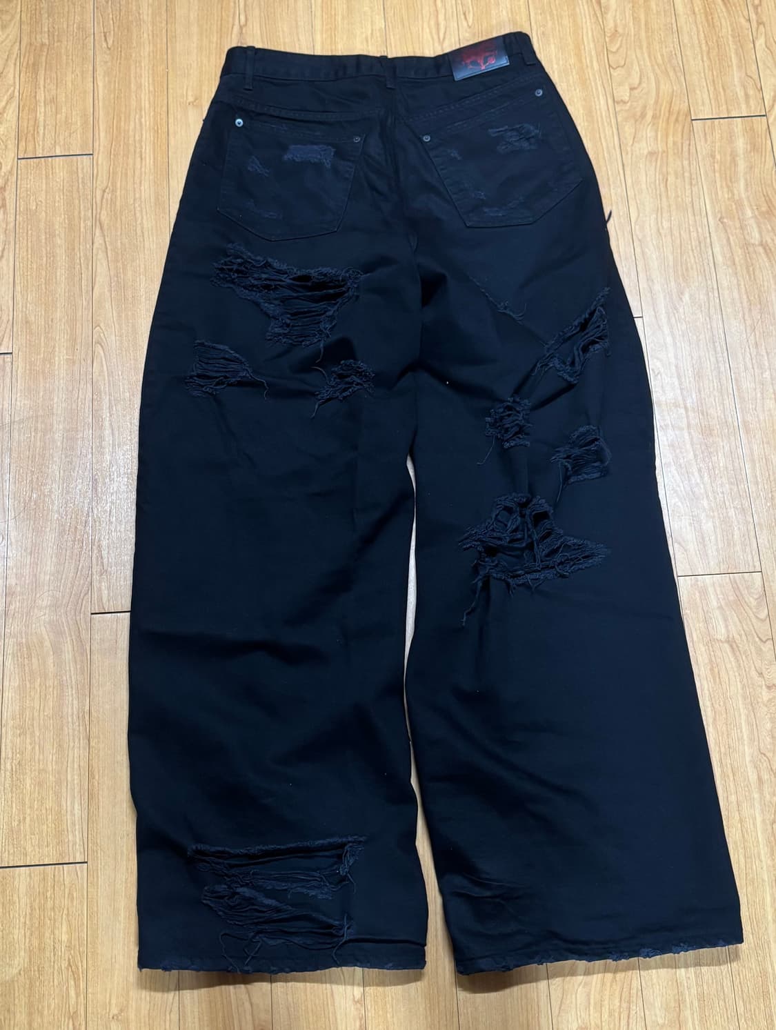 [2] 에모스탠스클럽 재패니즈 디스트레스드 와이드 배기진 V2 상품이미지4