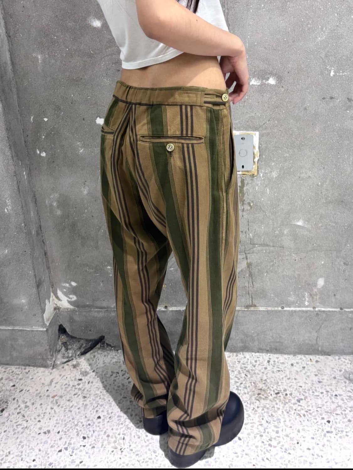 CDG 꼼데가르송 옴므 플러스 1997s 스트라이프 팬츠 상품이미지2