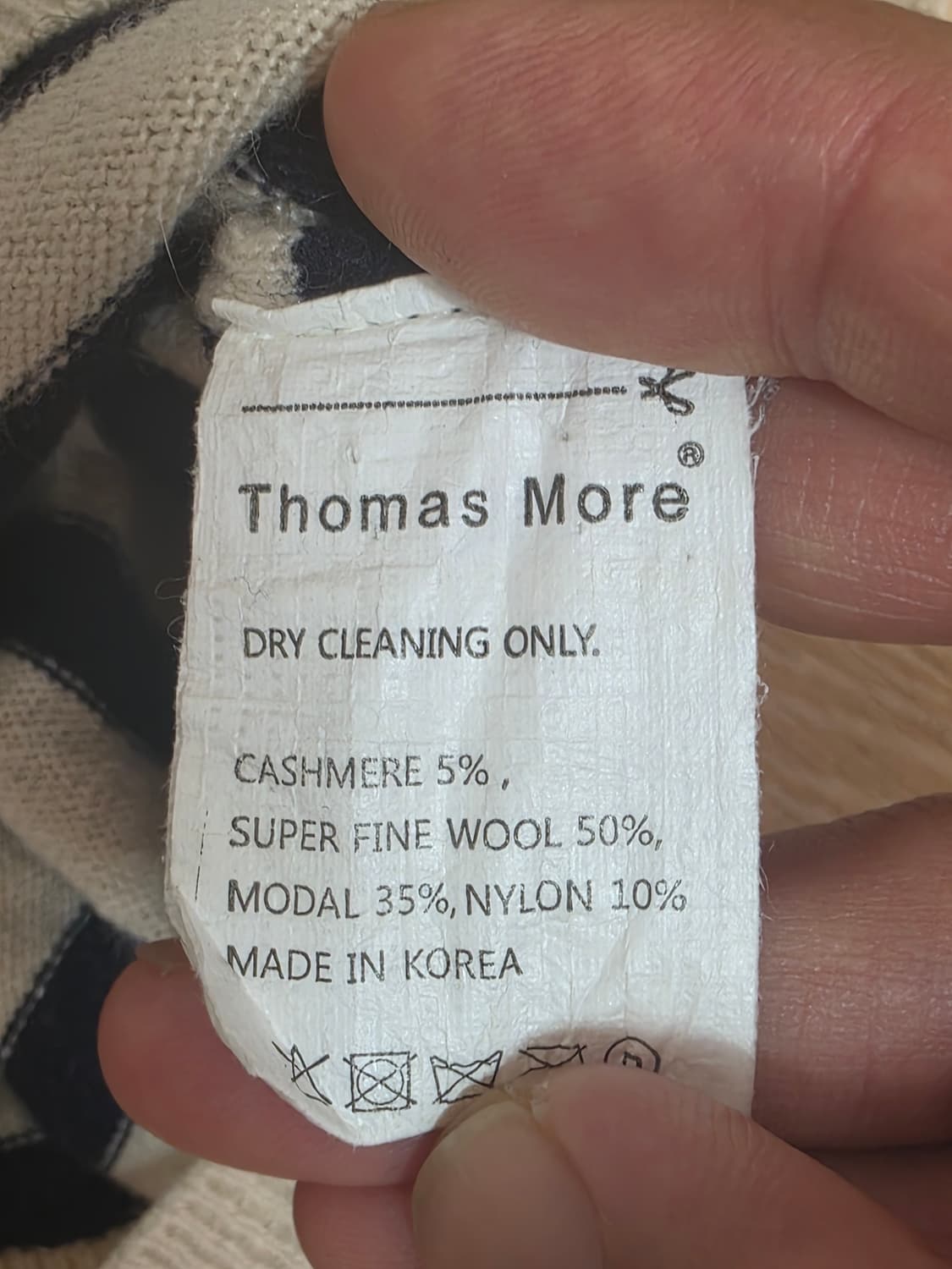 토마스모어 모크넥 스트라이프 니트 S 상품이미지8