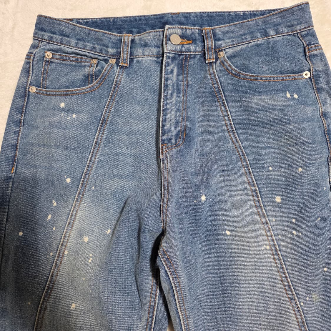 (L)낫포너드 커브드 빈티지 워싱 부츠컷 데님 팬츠 상품이미지3