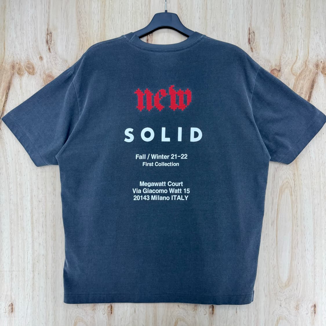 [48] 21FW 솔리드옴므 SOLID HOMME 백로고 반팔 티셔츠 상품이미지5
