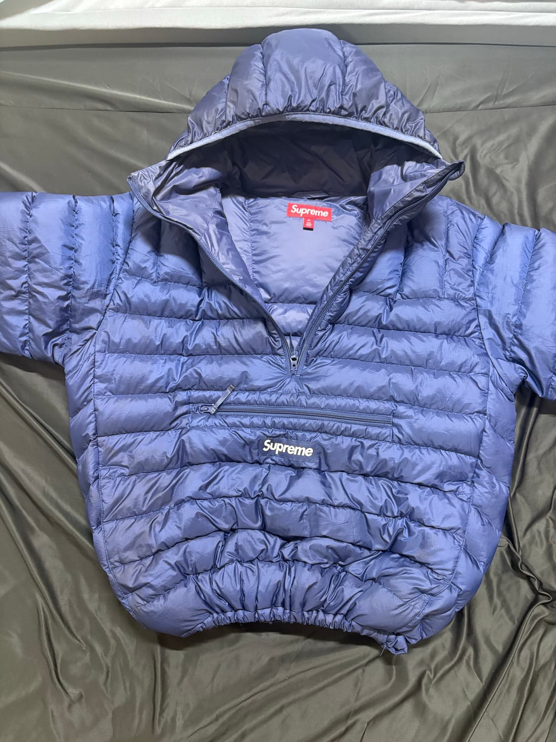 슈프림 마이크로 다운 하프집업 패딩 네이비 상품이미지1