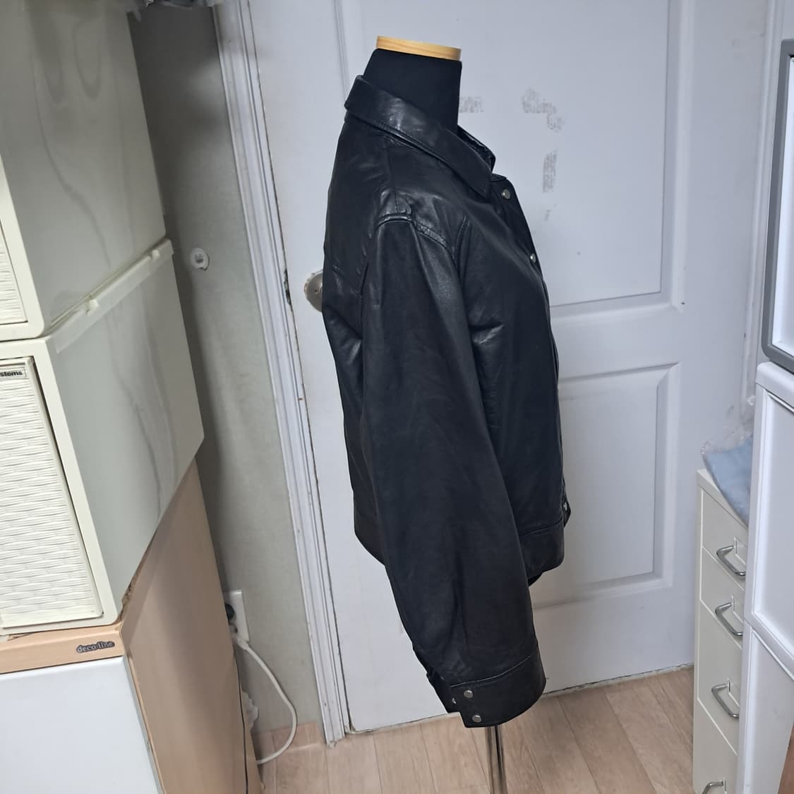 maje마쥬 양가죽 셔츠겸 자켓 블랙 55 상품이미지4