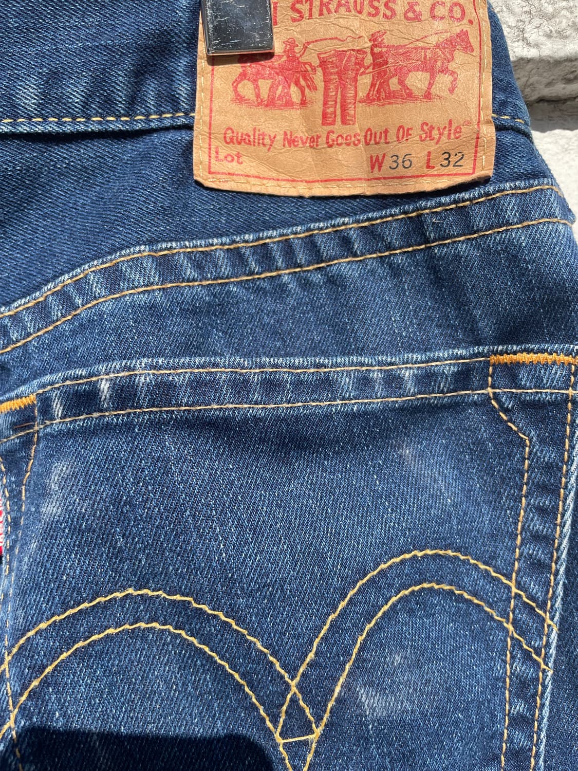 리바이스 아이코닉 타입1 인디고 데님팬츠 상품이미지8