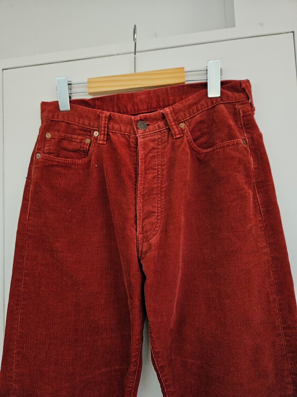 풀카운트 1252 레드 피퀘 바지 32 올드 풀카운트 상품이미지3