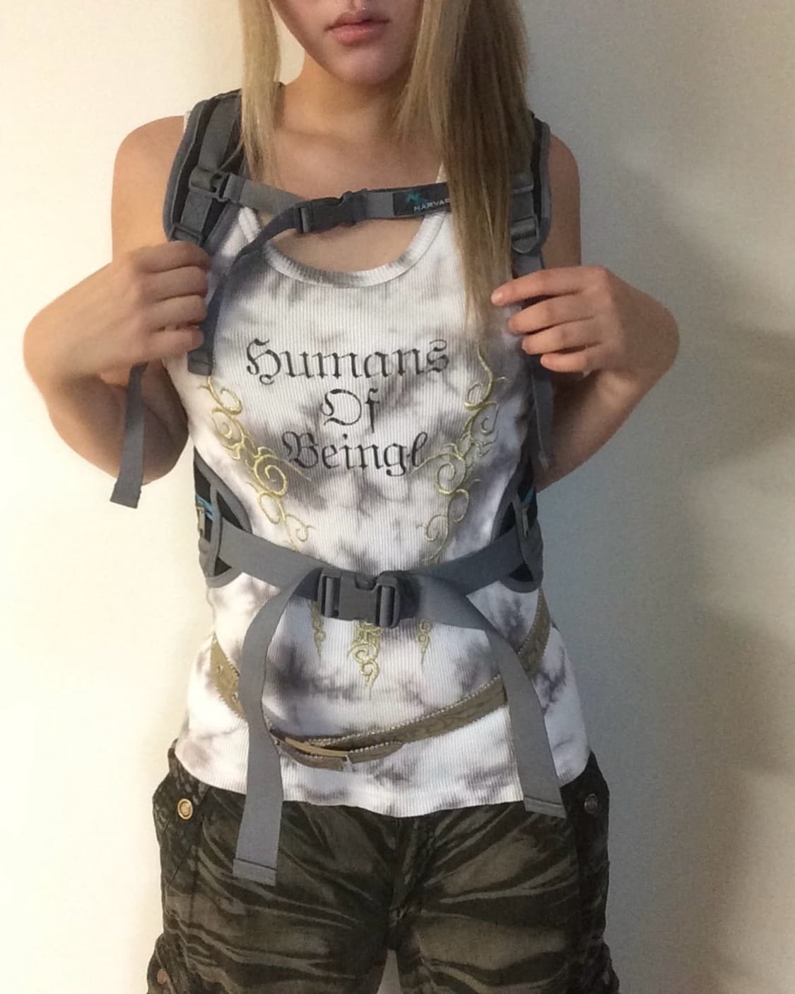 Tribal Gothic Punk Sleeveless + Belt  상품이미지1