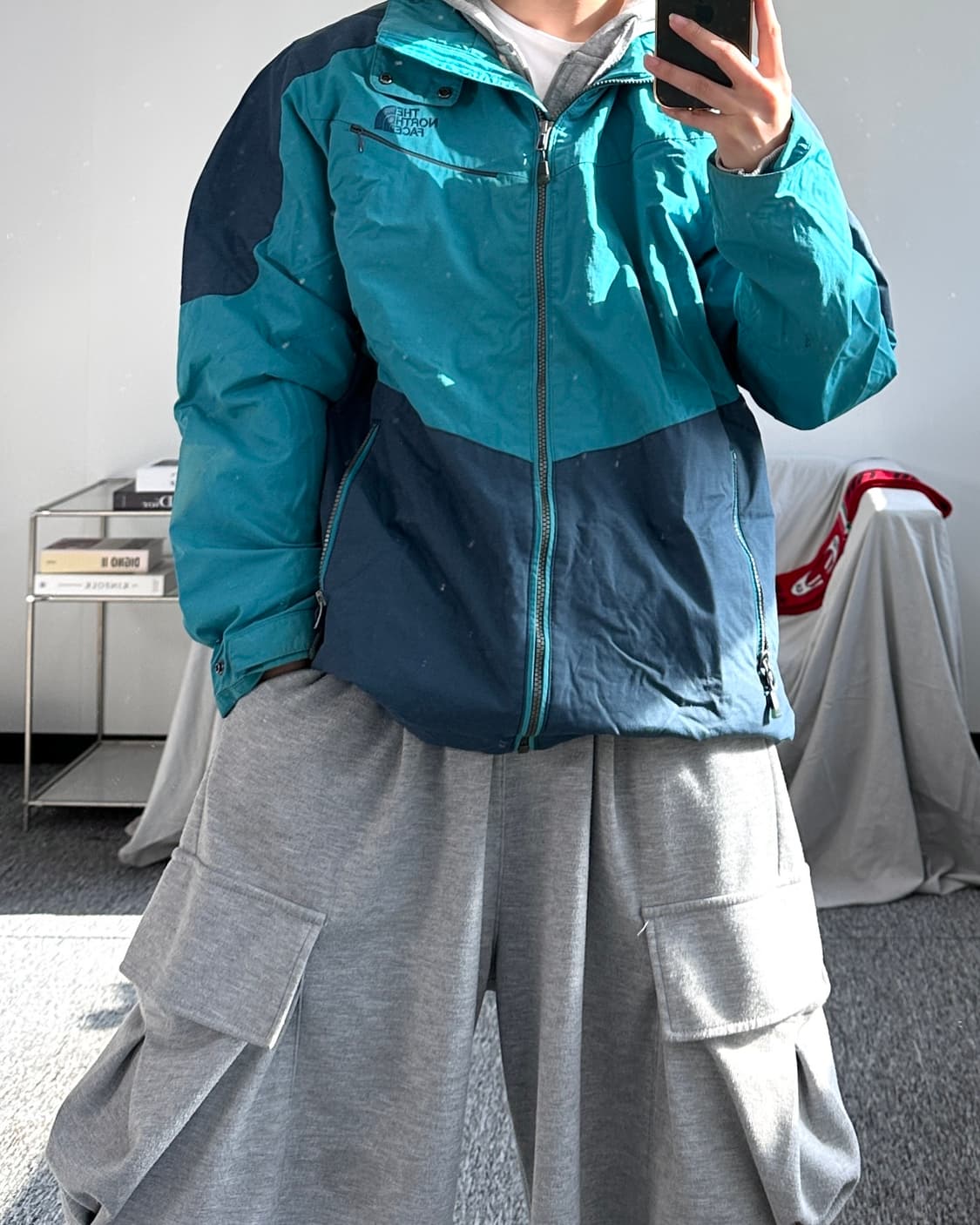 노스페이스 오션블루 바람막이 105 상품이미지3