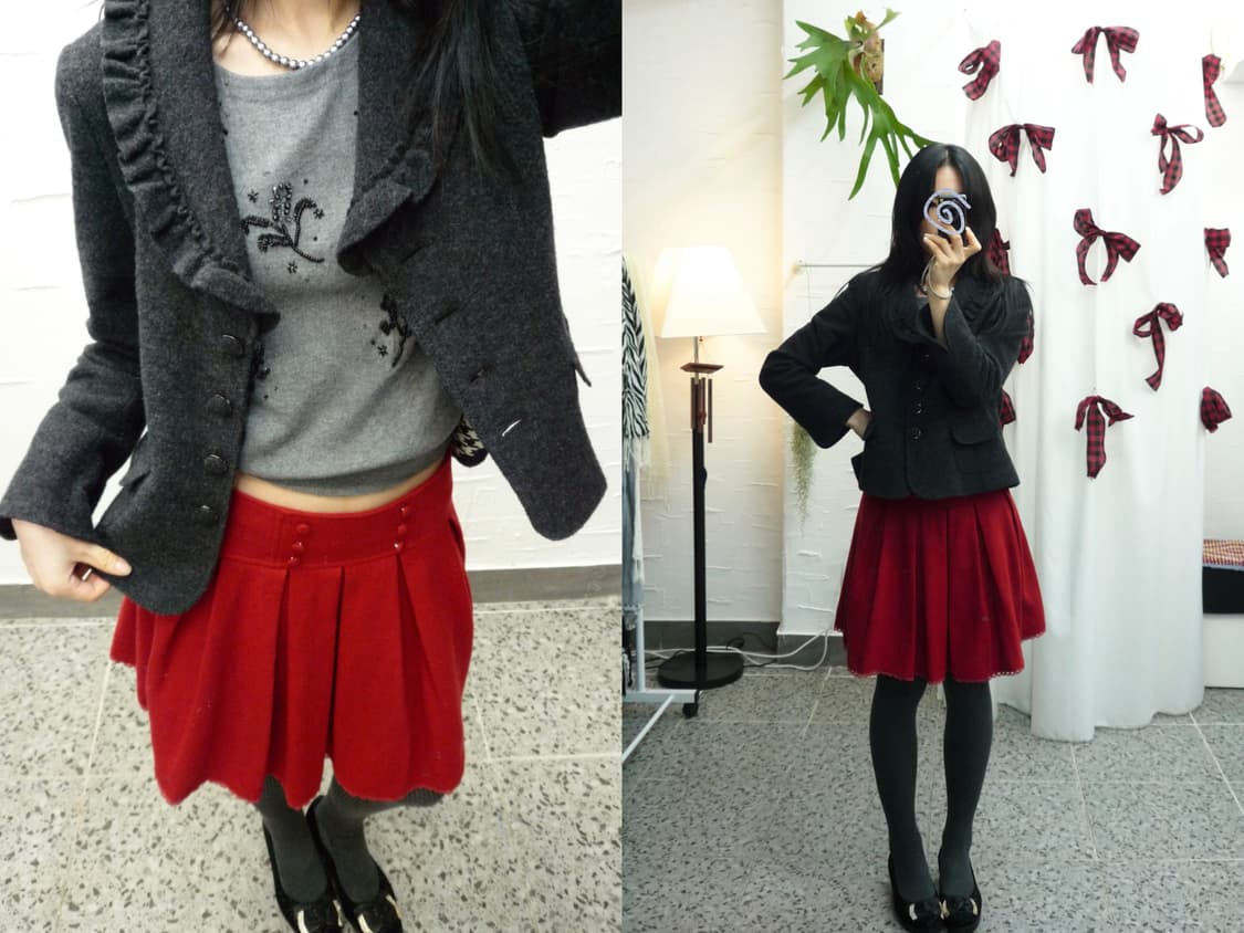 ruffle collar coat 상품이미지1