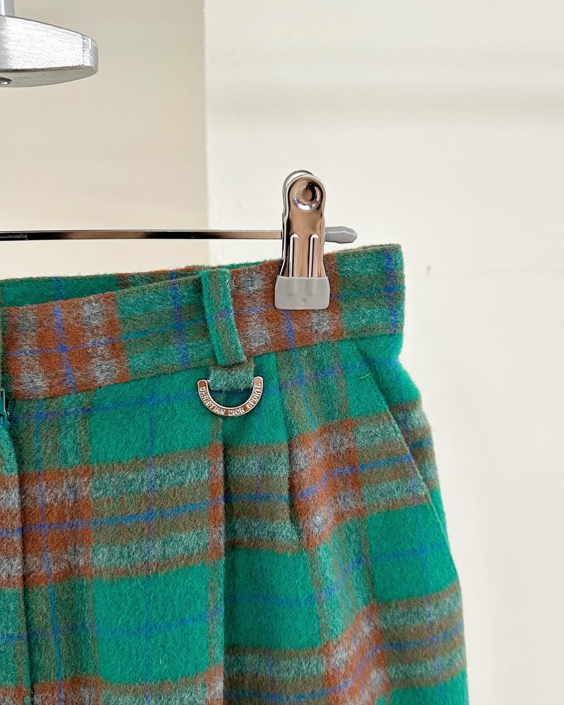 크리스찬 디올 그린 체크패턴 하프 팬츠 상품이미지3