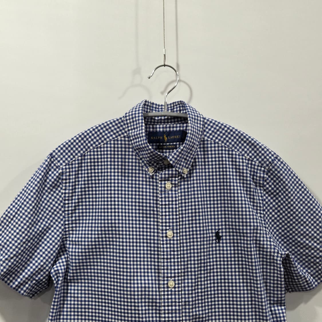 폴로랄프로렌 키즈 버튼다운 체크 반팔셔츠 L/14/16 상품이미지2