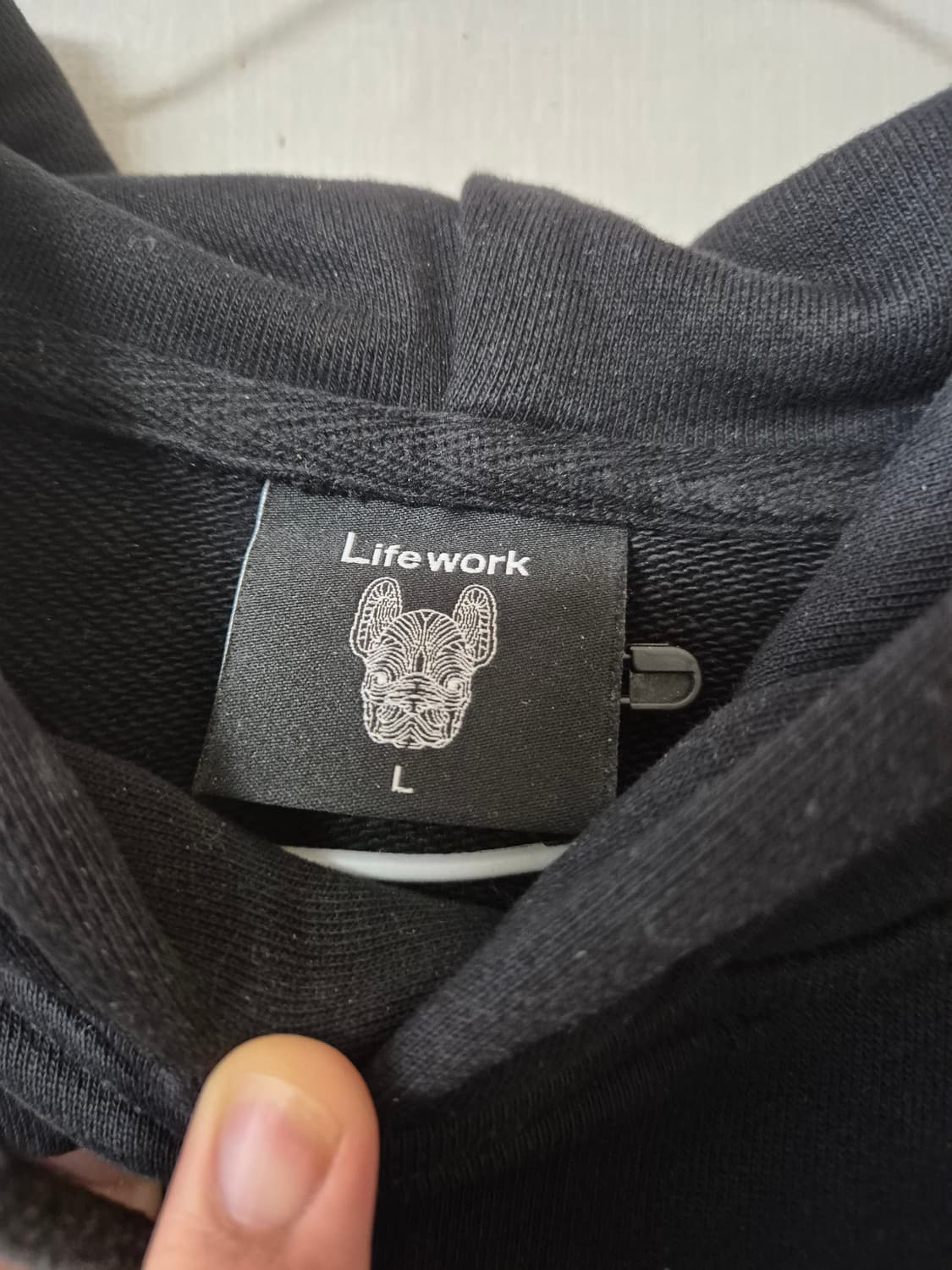 라이프워크 후드티 SIZE: L 상품이미지3