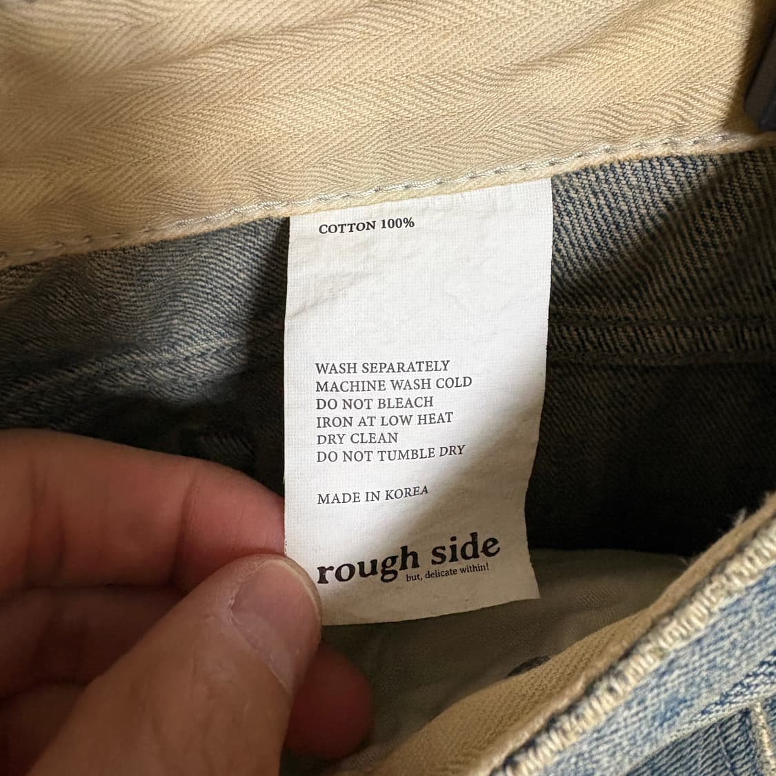 러프사이드 드레이프 데님팬츠 / 라이트블루, 1(29~30) 상품이미지8