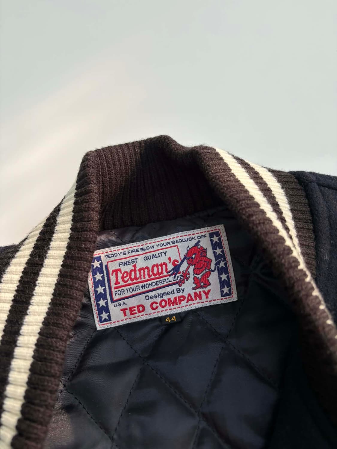 [44] 테드컴퍼니 테드맨 가죽 바시티 자켓 상품이미지4