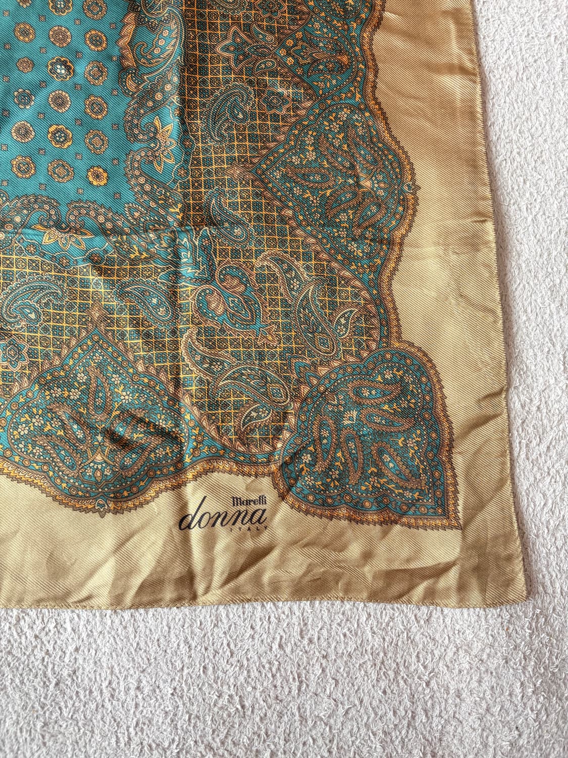 Marelli Donna Italy 정품 실크 빈티지 스카프 상품이미지2