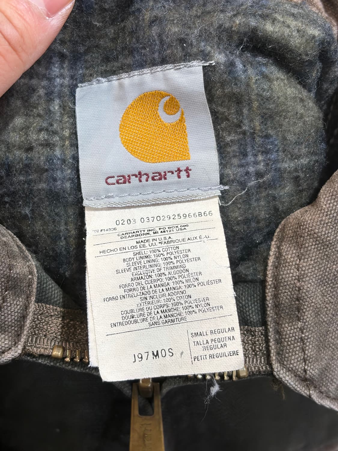 칼하트 디트로이트 j97mos 모스그린 자켓 상품이미지8