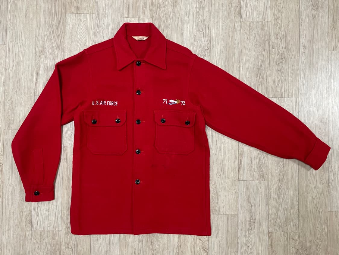 95) 미군 베트남전 스누피 수비니어 울 셔츠자켓(RRL&LVC&폴로) 상품이미지2