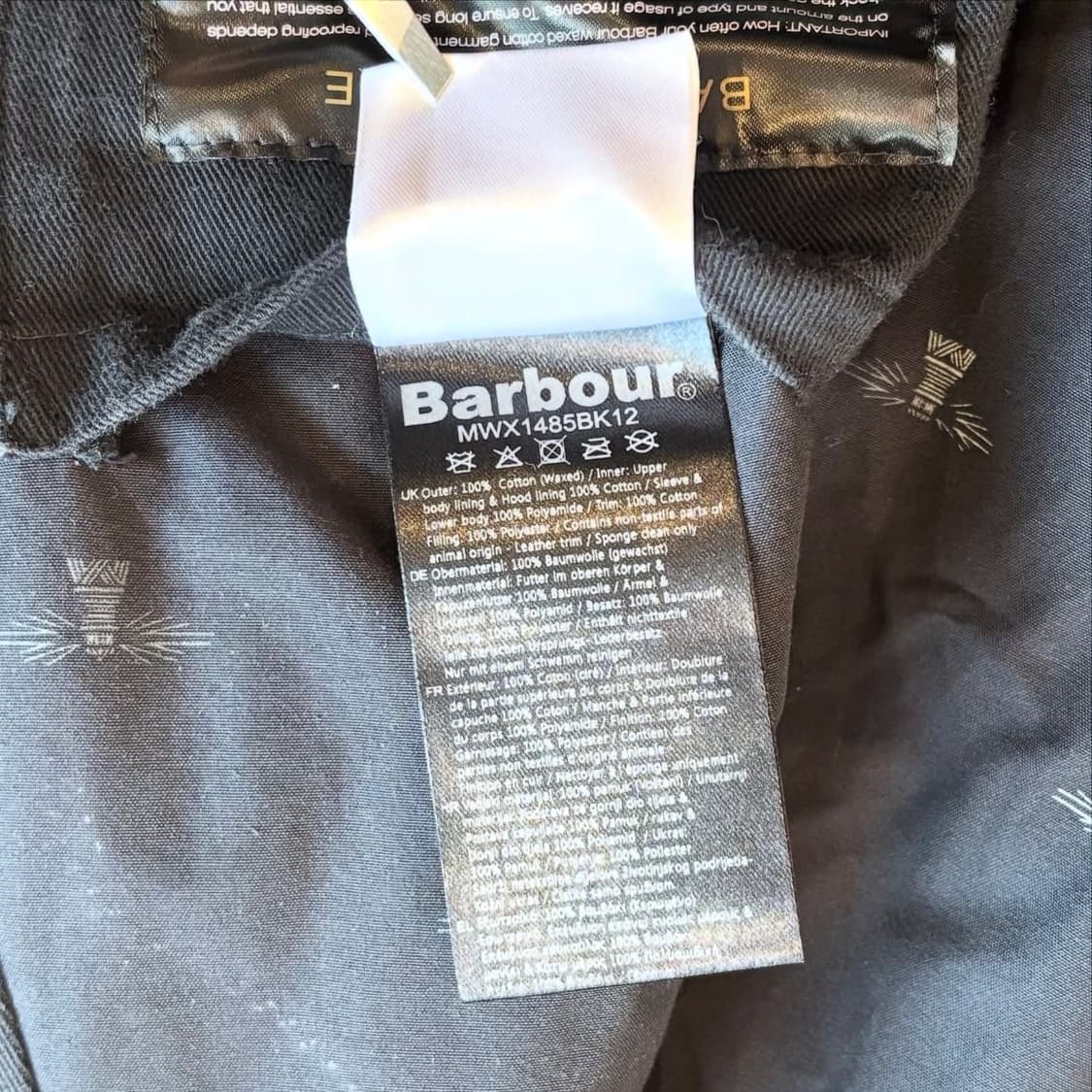 바버 northolt 왁스 자켓 상품이미지10