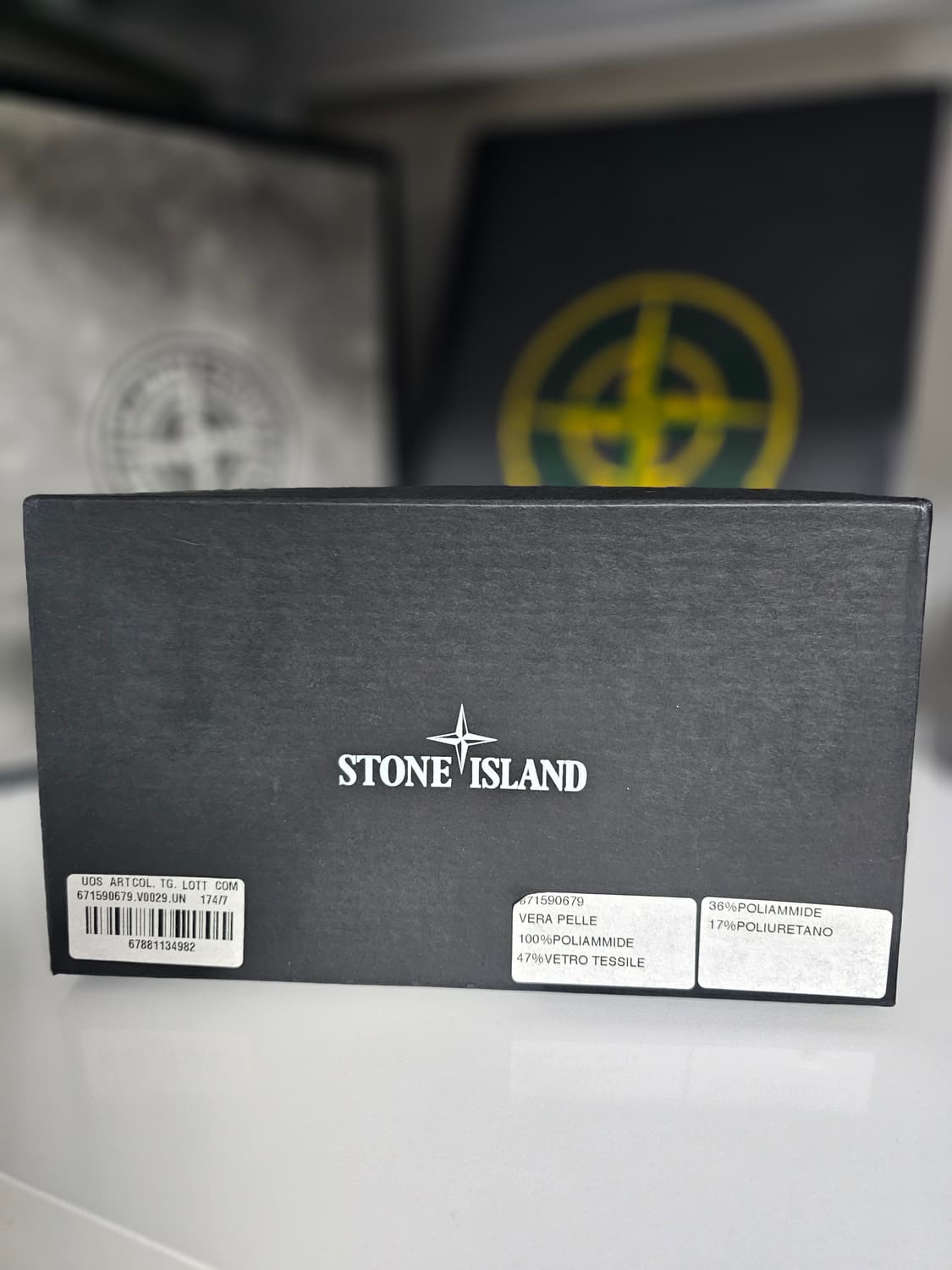 스톤아일랜드 리플렉티브 소가죽 장지갑 (새 상품) 상품이미지1