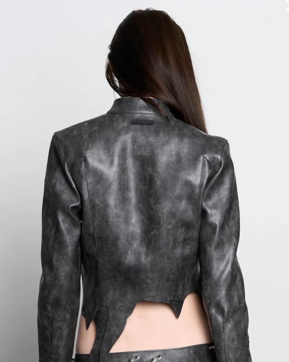 NAMILIA 모토 레더 자켓 상품이미지2