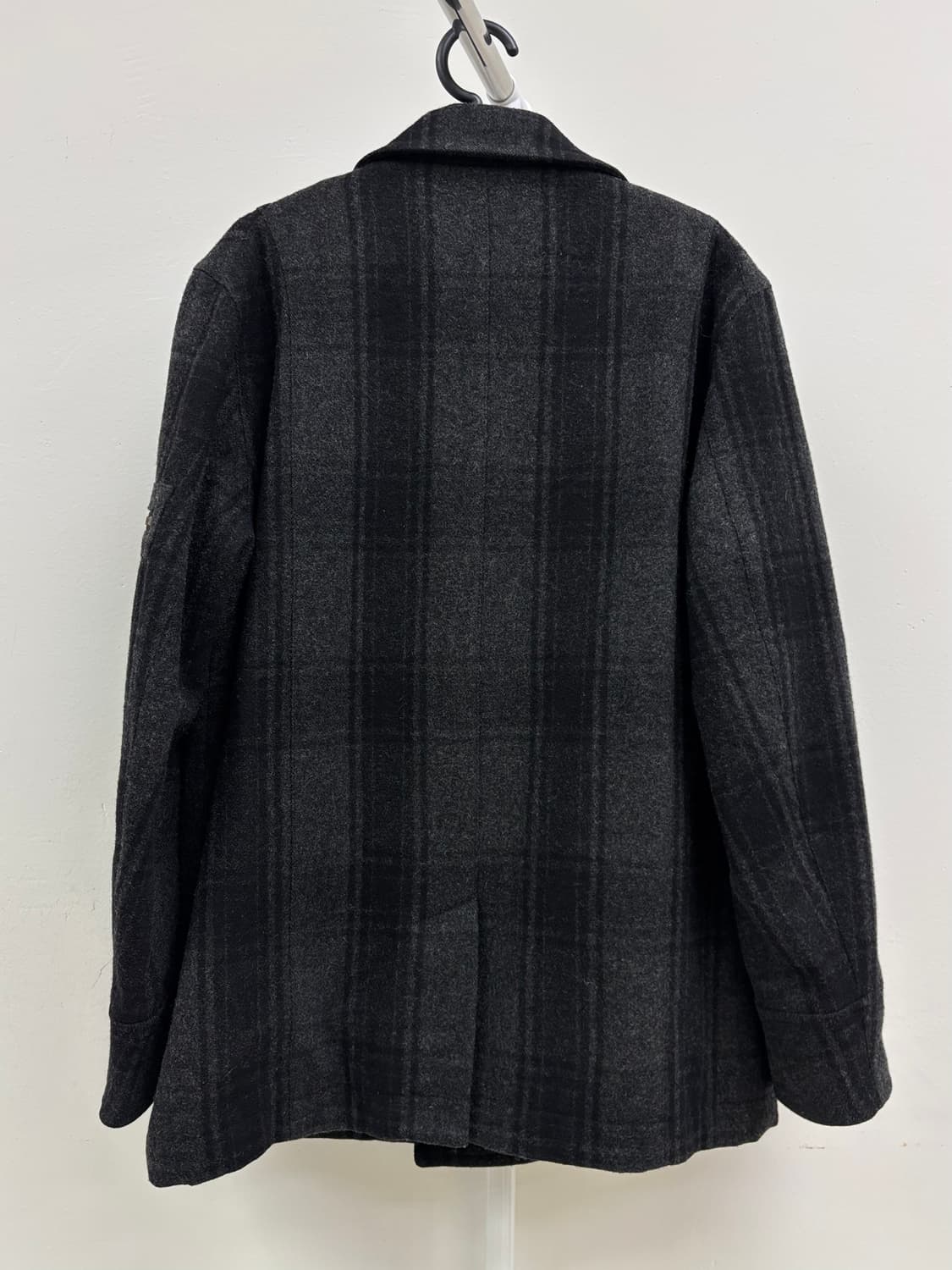빈티지 차콜 더블 코트 울 자켓 상품이미지8