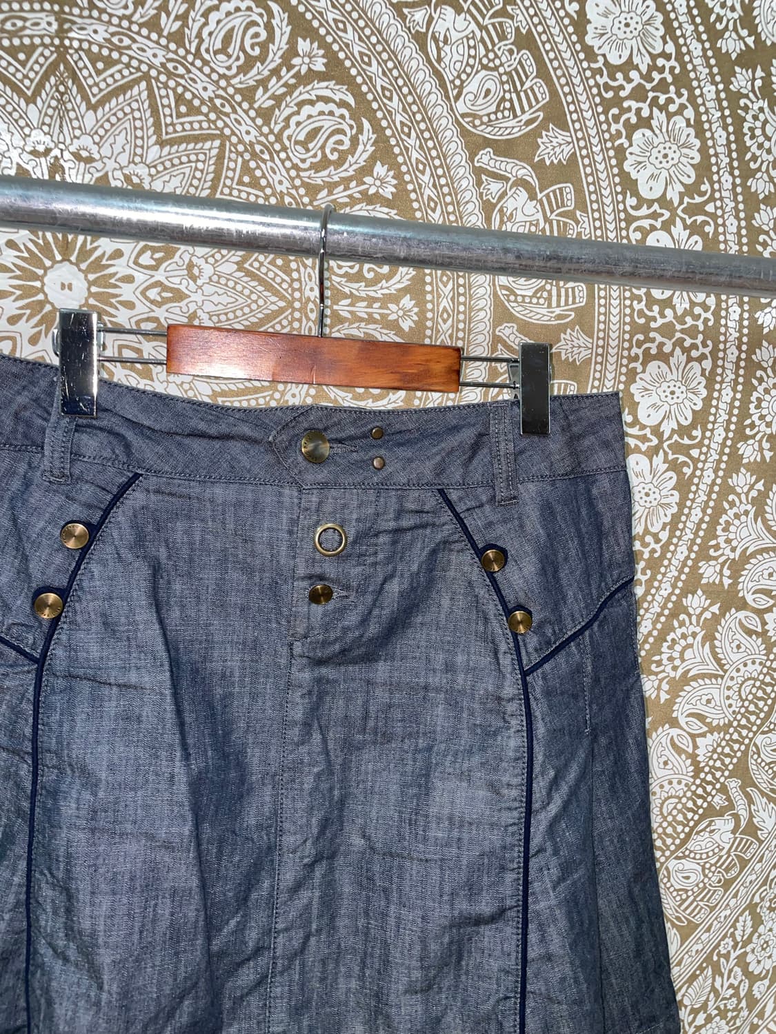 뱅뱅 여성 데님 미디스커트  상품이미지4