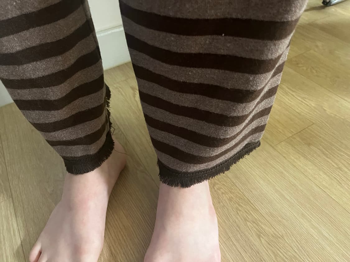 브라운 테리 팬츠 상품이미지3