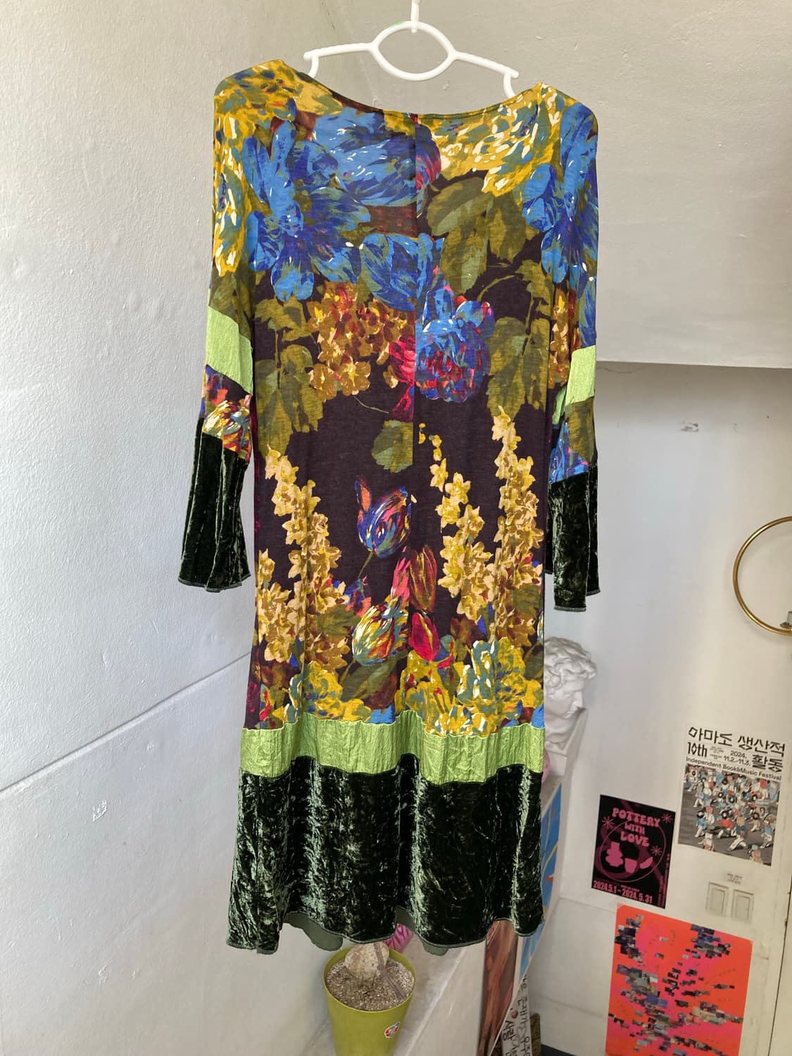 Max&Co 막스마라 플라워패턴 벨벳 원피스 상품이미지6