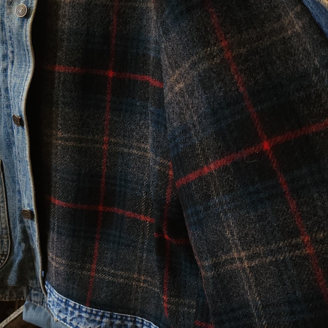 90s 폴로 컨트리 초어자켓 블랭킷 라이닝 데님 헌팅자켓 L 상품이미지8