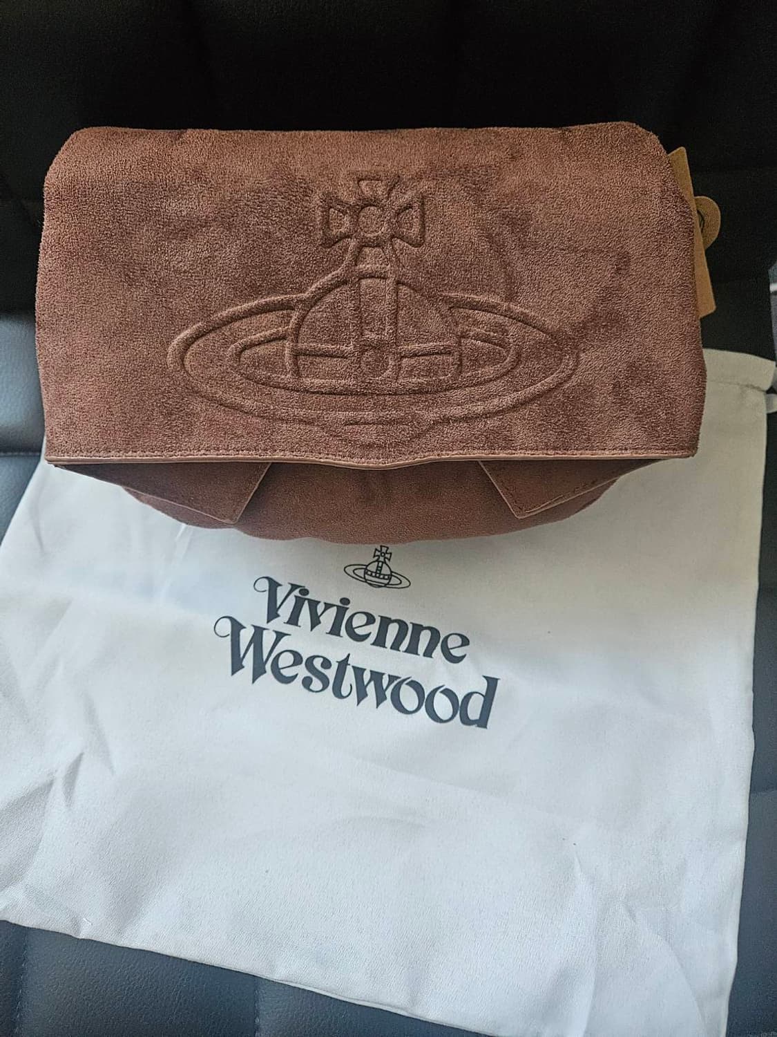 비비안웨스트우드 스웨이드 숄더백 새상품 상품이미지4