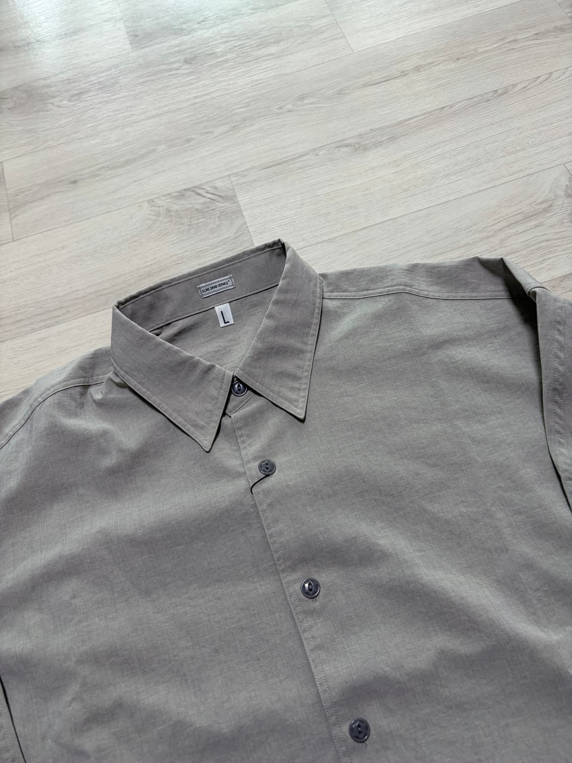 올리브드랩서비스 ODS army shirts linen L사이즈 판매 상품이미지2