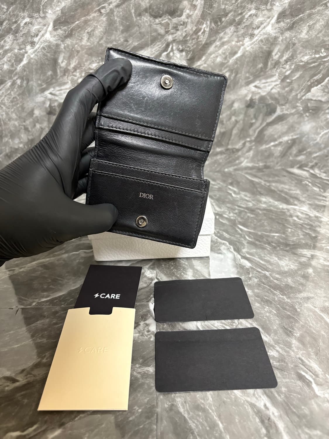 디올 오블리크 자카드 비즈니스 카드지갑 상품이미지3