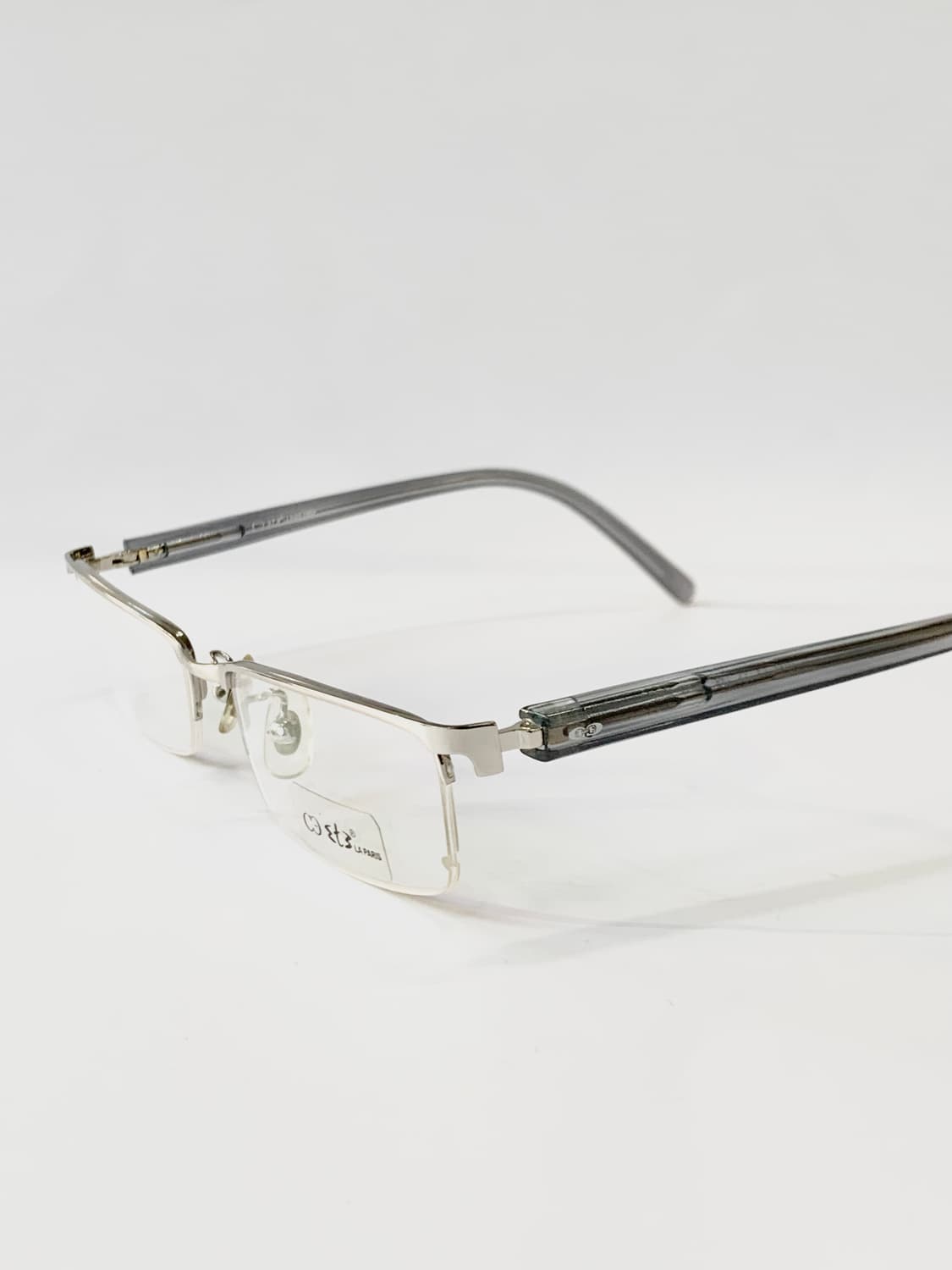 [픽키-638] 하프림 안경 실버 메탈 클래식 프레임 상품이미지5